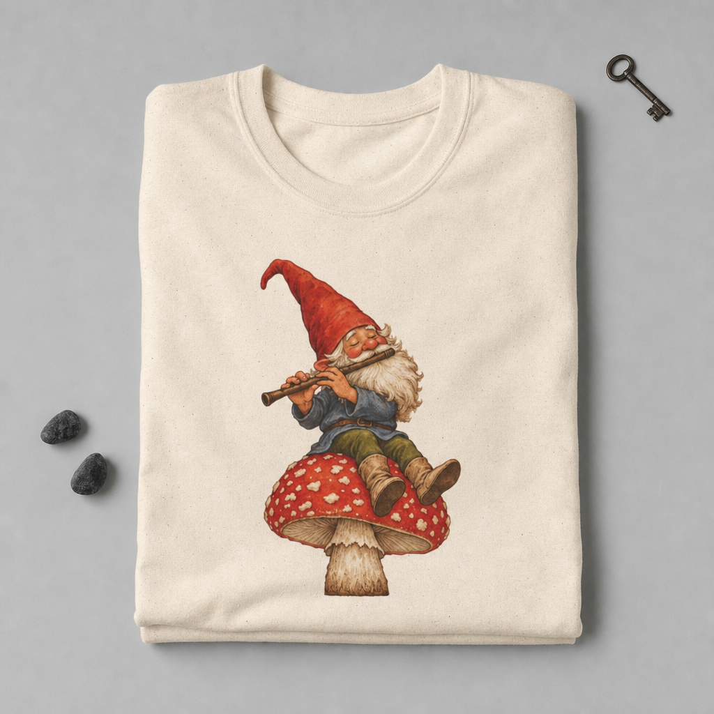 Gnome Playing Flute T-Shirt