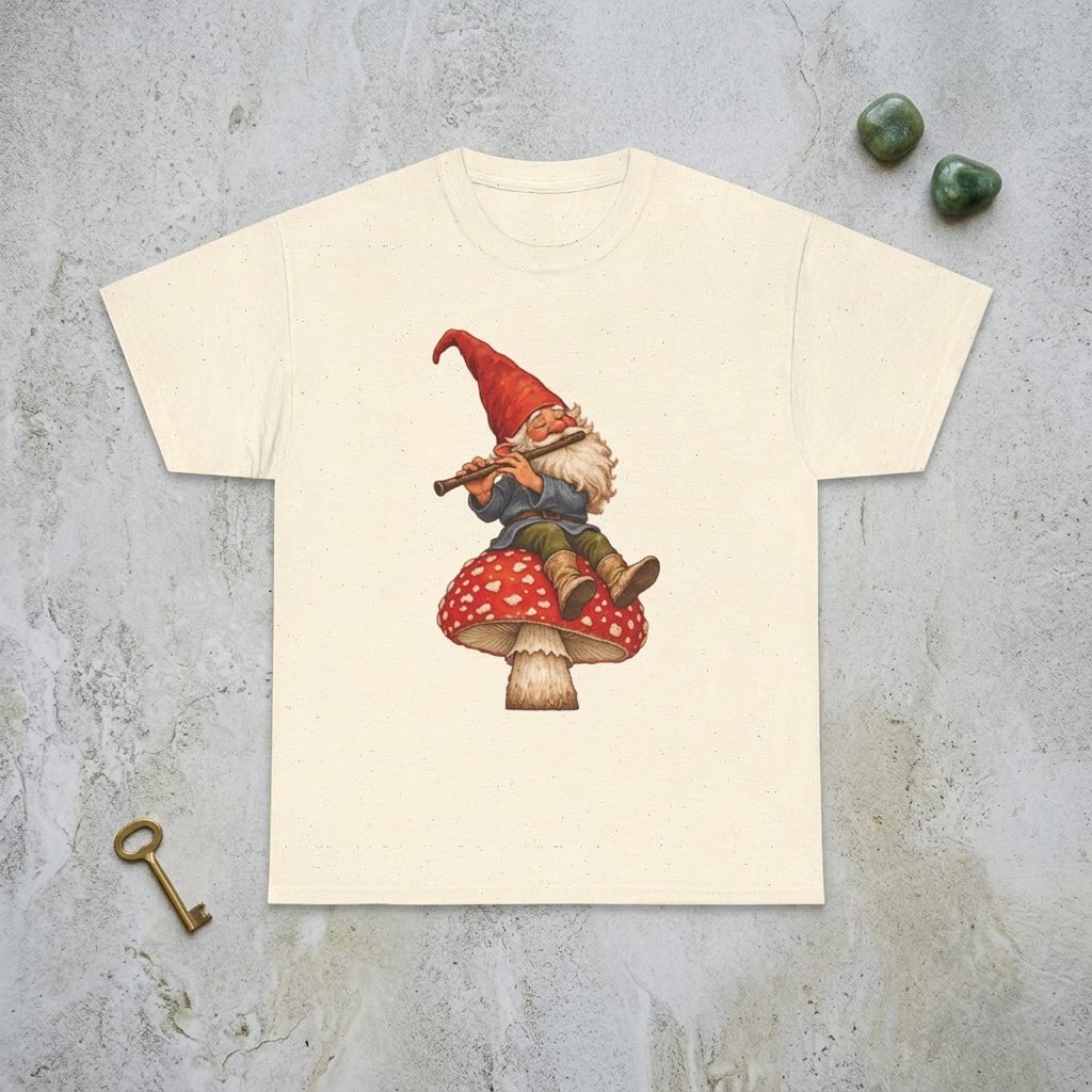 Gnome Playing Flute T-Shirt