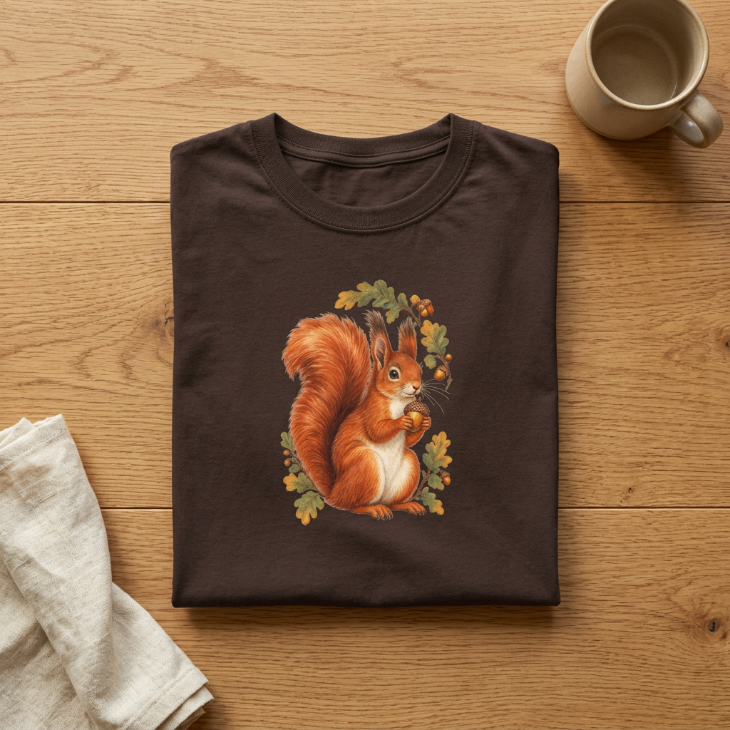 Squirrel With Acorn T-Shirt