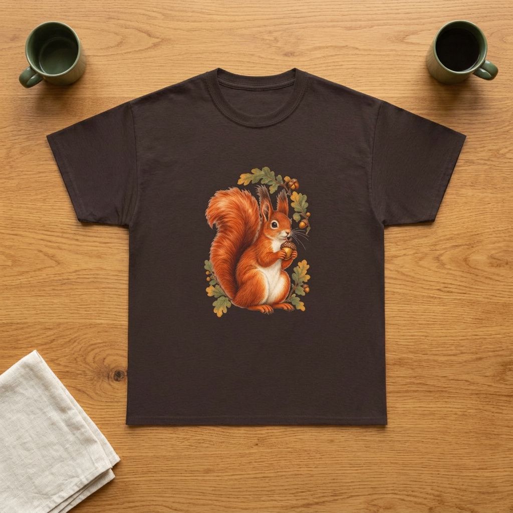 Squirrel With Acorn T-Shirt