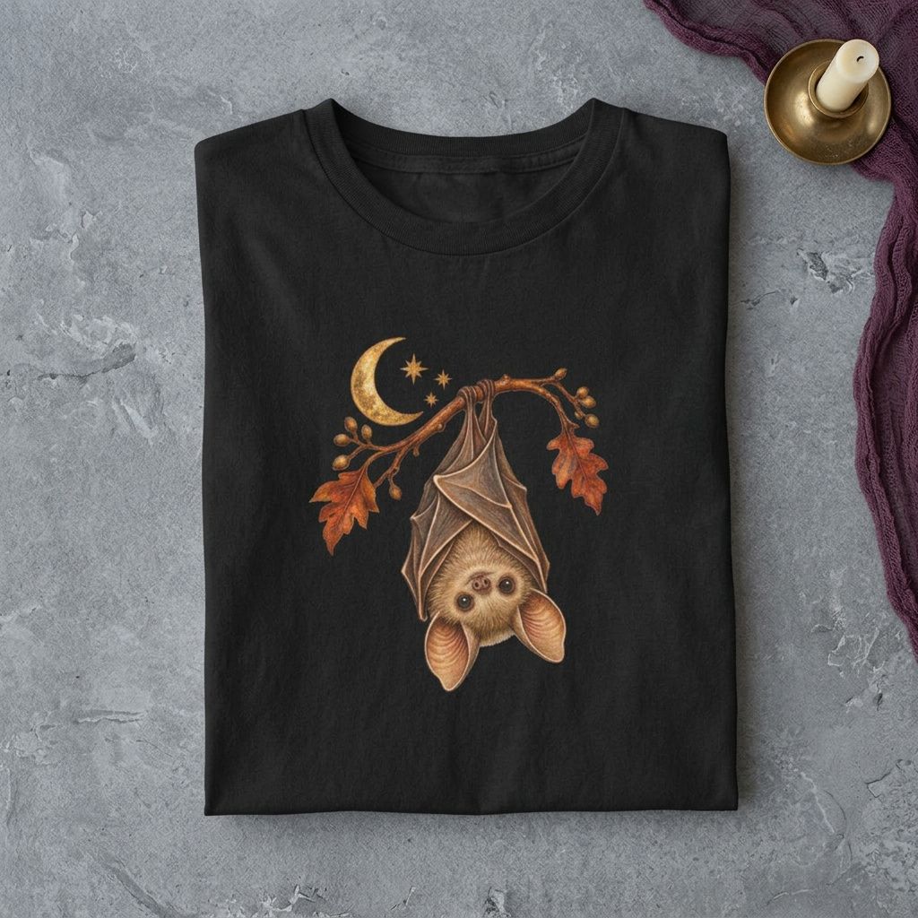 Hanging Bat & Moon T-Shirt