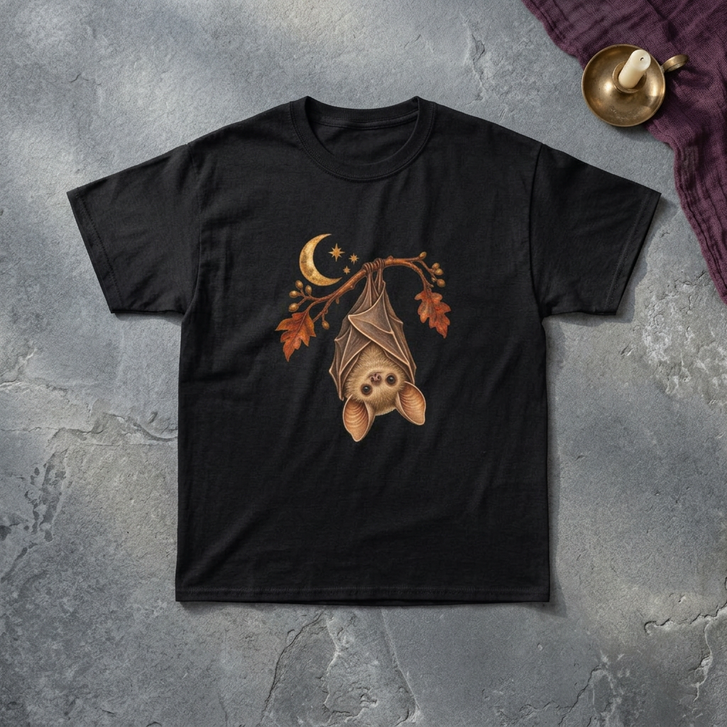 Hanging Bat & Moon T-Shirt